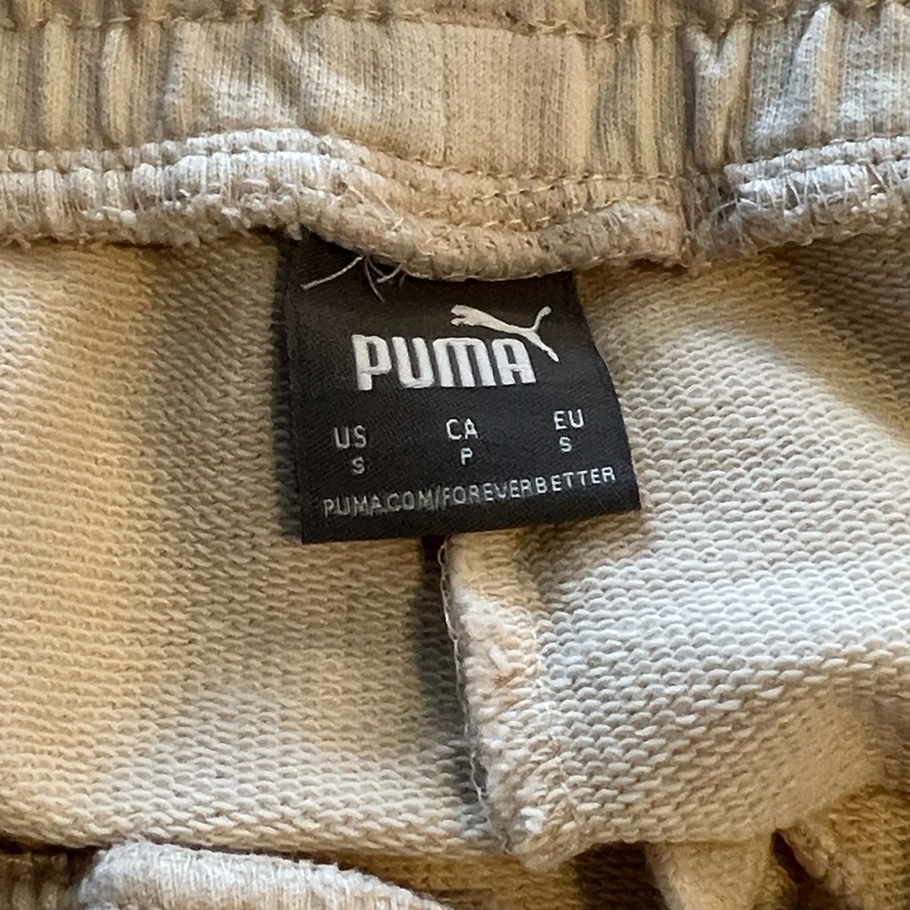 Puma Light Yellow Jogger Sweat Pants Size S - Picture 3 of 7